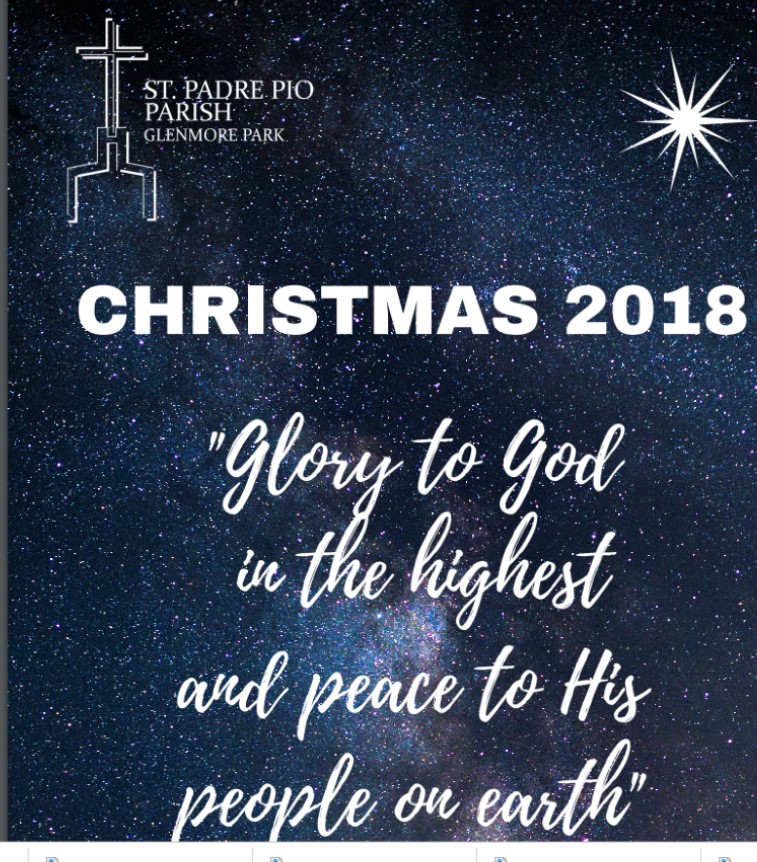 Christmas Flyer - Padre Pio Parish Glenmore Park