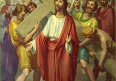 Jesus accepting Cross